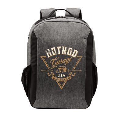 Hotrod Garage Usa Classic Car Hotrod Distressed Design Vector Backpack