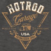 Hotrod Garage Usa Classic Car Hotrod Distressed Design Vector Backpack