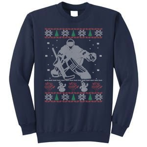 Hockey Goalie Ugly Christmas Sweatshirt