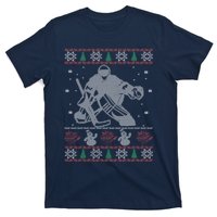 Hockey Goalie Ugly Christmas T-Shirt