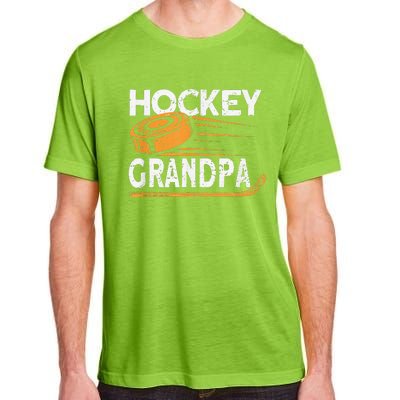 Hockey Grandpa Vintage Hockey Player Ice Hockey Adult ChromaSoft Performance T-Shirt