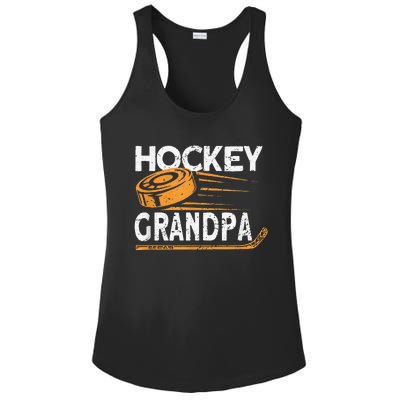 Hockey Grandpa Vintage Hockey Player Ice Hockey Ladies PosiCharge Competitor Racerback Tank