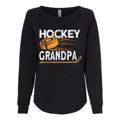 Hockey Grandpa Vintage Hockey Player Ice Hockey Womens California Wash Sweatshirt