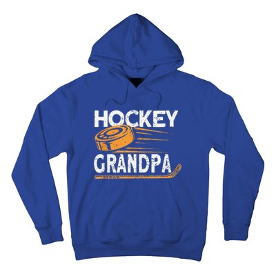 Hockey Grandpa Vintage Hockey Player Ice Hockey Hoodie