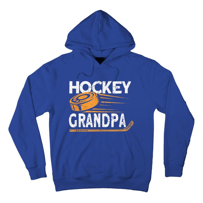 Hockey Grandpa Vintage Hockey Player Ice Hockey Hoodie