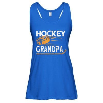 Hockey Grandpa Vintage Hockey Player Ice Hockey Ladies Essential Flowy Tank