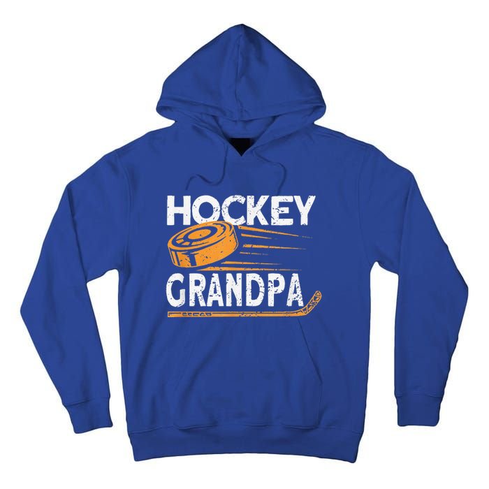 Hockey Grandpa Vintage Hockey Player Ice Hockey Tall Hoodie