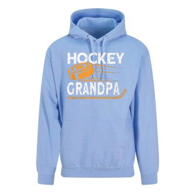 Hockey Grandpa Vintage Hockey Player Ice Hockey Unisex Surf Hoodie