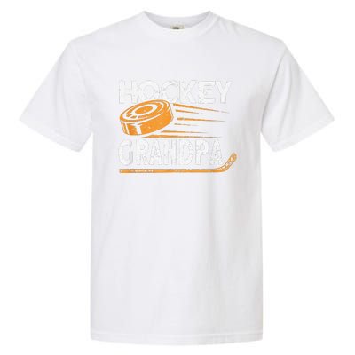 Hockey Grandpa Vintage Hockey Player Ice Hockey Garment-Dyed Heavyweight T-Shirt