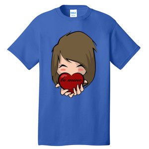 Heart Gift Valentines Day Funny Gift For Her Be Mine Gift Tall T-Shirt