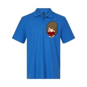 Heart Gift Valentines Day Funny Gift For Her Be Mine Gift Softstyle Adult Sport Polo