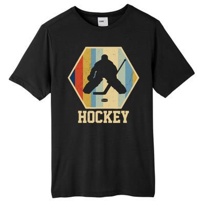 Hockey Goalie Vintage Retro Gift Tall Fusion ChromaSoft Performance T-Shirt