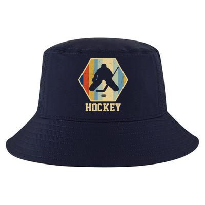 Hockey Goalie Vintage Retro Gift Cool Comfort Performance Bucket Hat