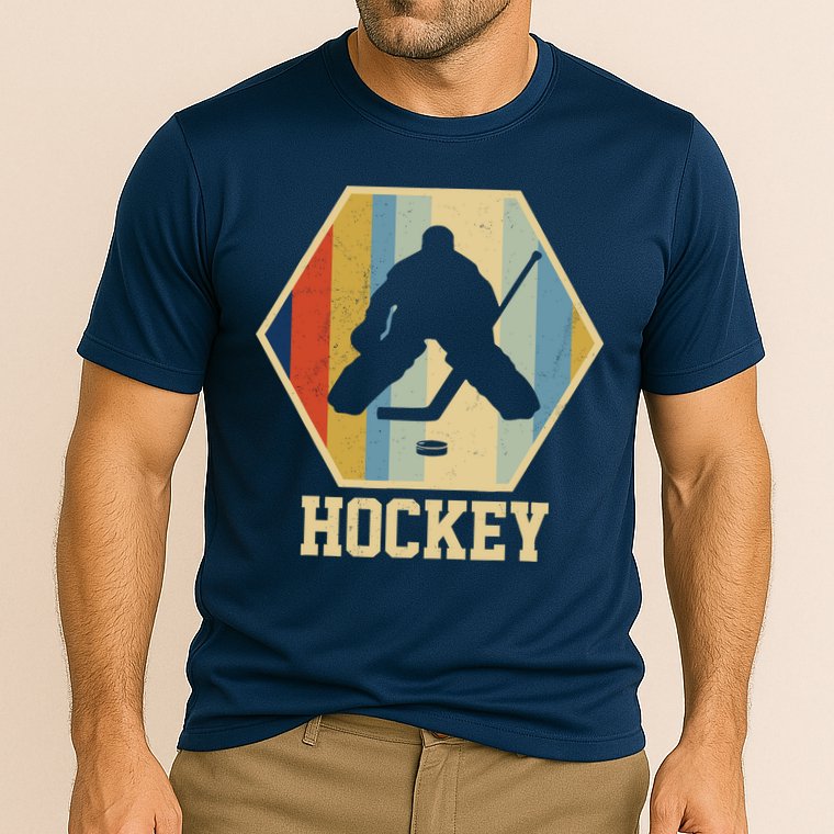 Hockey Goalie Vintage Retro Gift Cooling Performance Crew T-Shirt