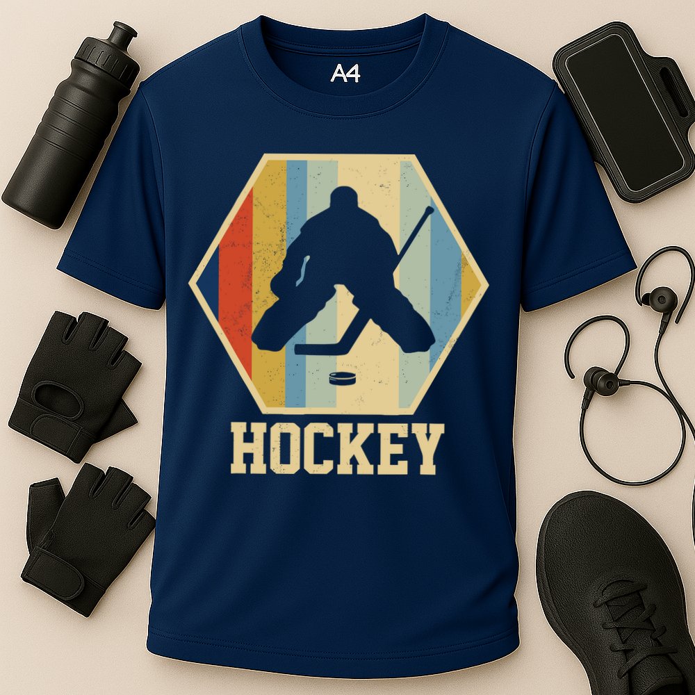 Hockey Goalie Vintage Retro Gift Cooling Performance Crew T-Shirt