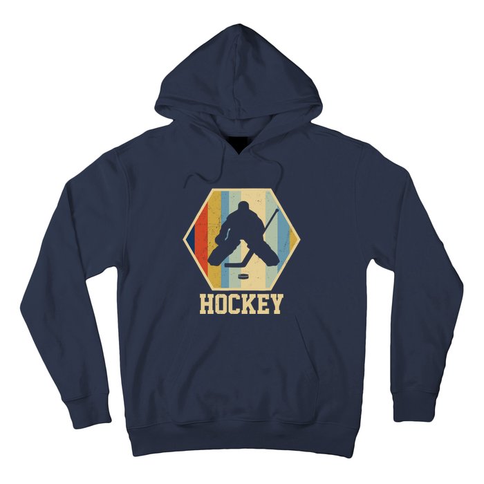 Hockey Goalie Vintage Retro Gift Hoodie