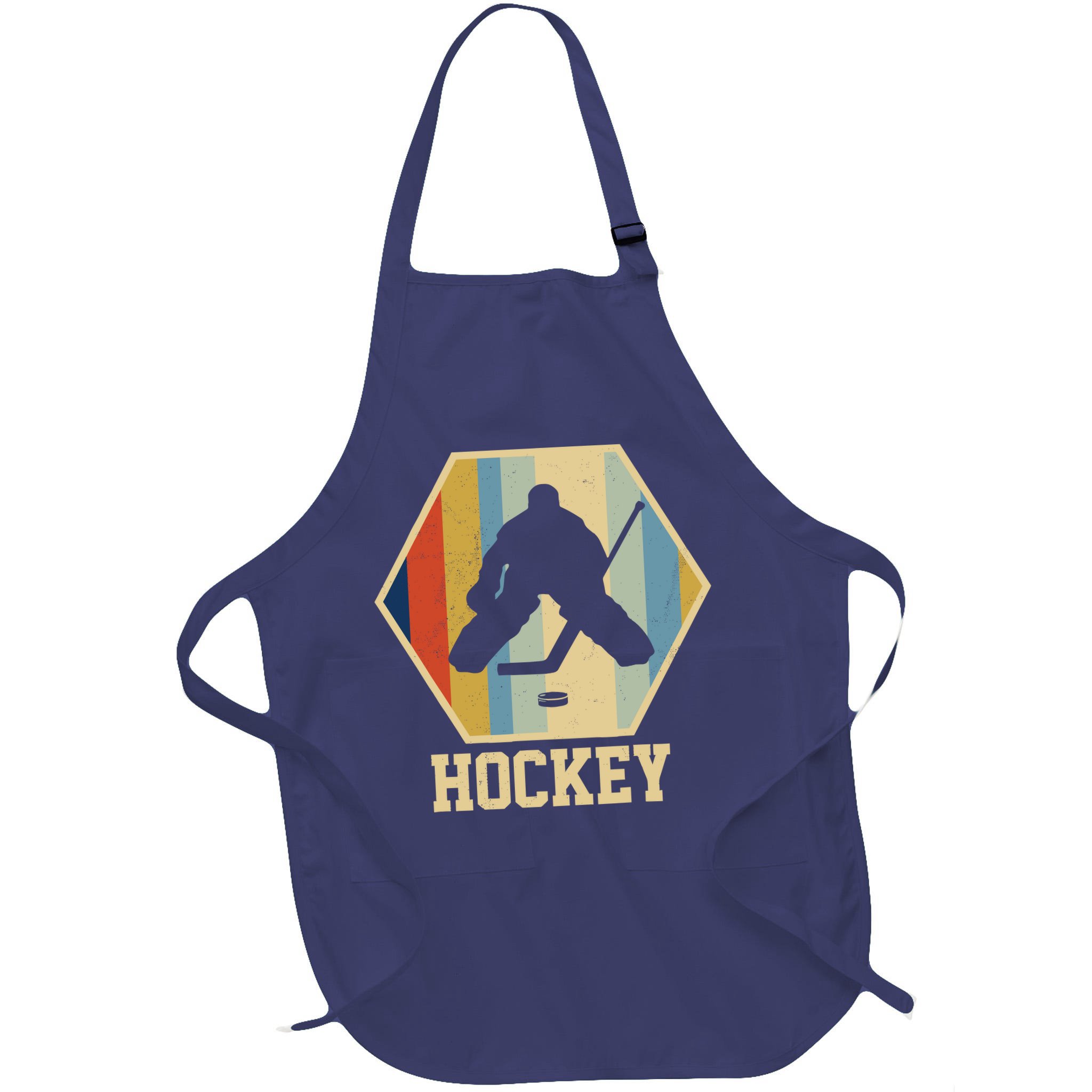 Hockey Goalie Vintage Retro Gift Apron
