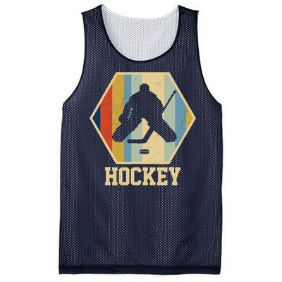 Hockey Goalie Vintage Retro Gift Mesh Reversible Basketball Jersey Tank