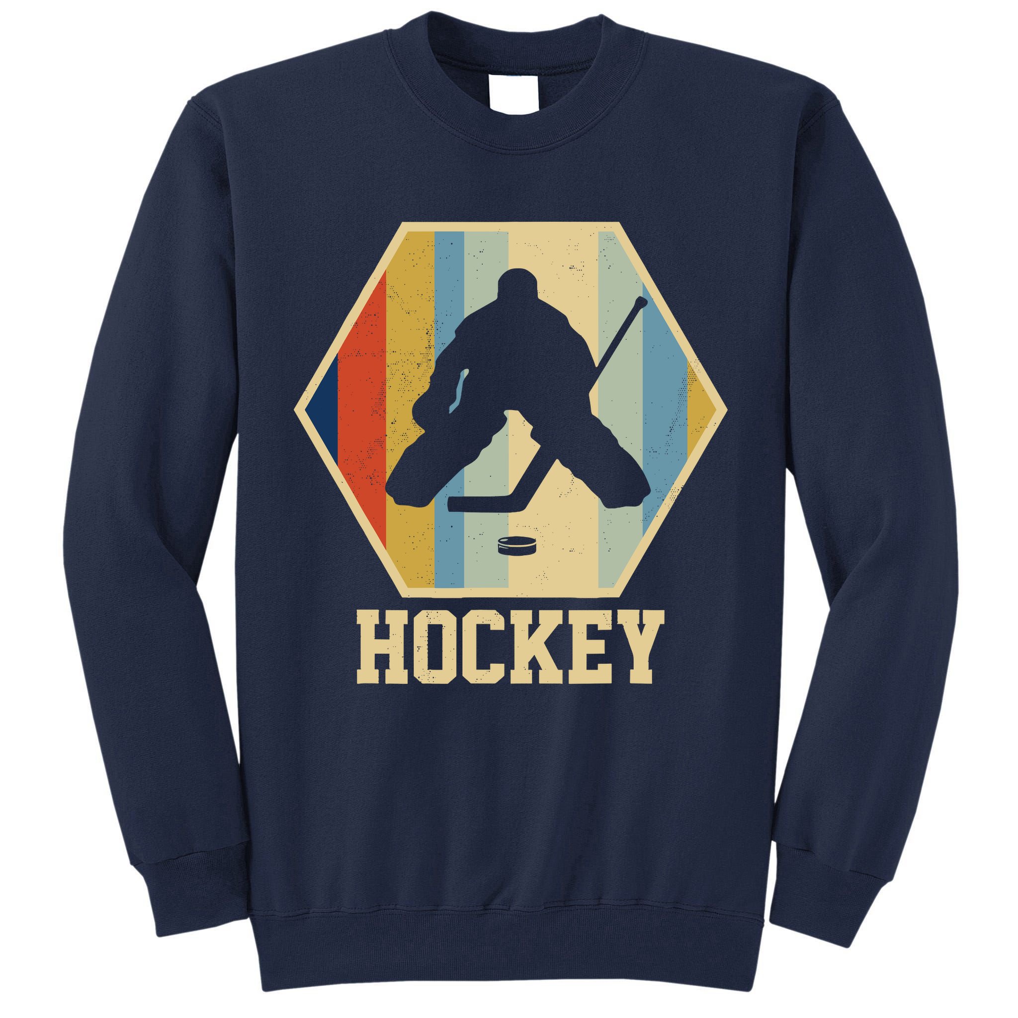 Hockey Goalie Vintage Retro Gift Tall Sweatshirt