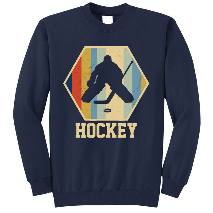 Hockey Goalie Vintage Retro Gift Tall Sweatshirt