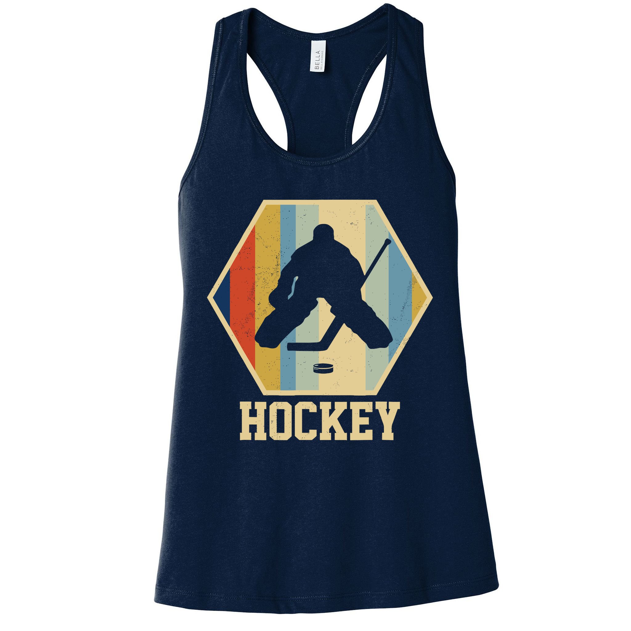 Hockey Goalie Vintage Retro Gift Womens Tank Top
