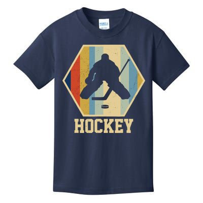 Hockey Goalie Vintage Retro Gift Kids T-Shirt