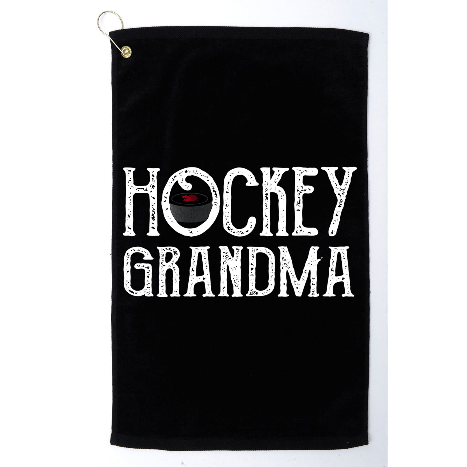 Hockey Grandma Vintage Grandmother Granny Gift Meaningful Gift Golf Towel