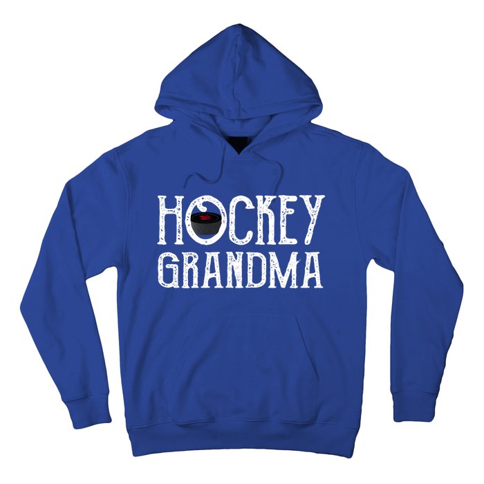 Hockey Grandma Vintage Grandmother Granny Gift Meaningful Gift Hoodie