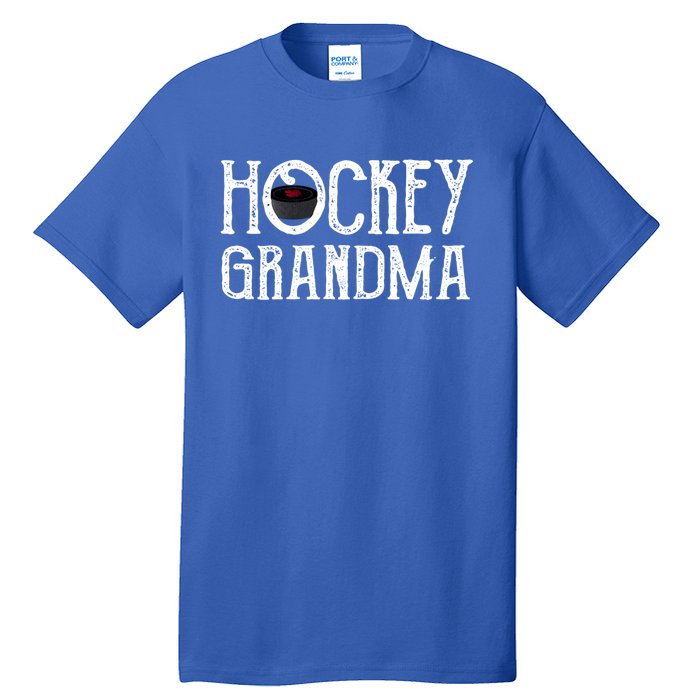 Hockey Grandma Vintage Grandmother Granny Gift Meaningful Gift Tall T-Shirt