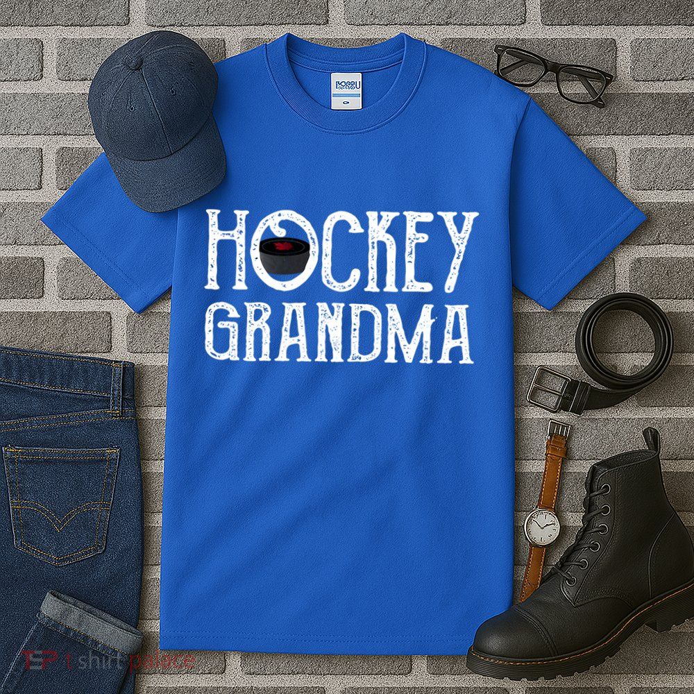 Hockey Grandma Vintage Grandmother Granny Gift Meaningful Gift Tall T-Shirt