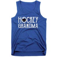 Hockey Grandma Vintage Grandmother Granny Gift Meaningful Gift Tank Top