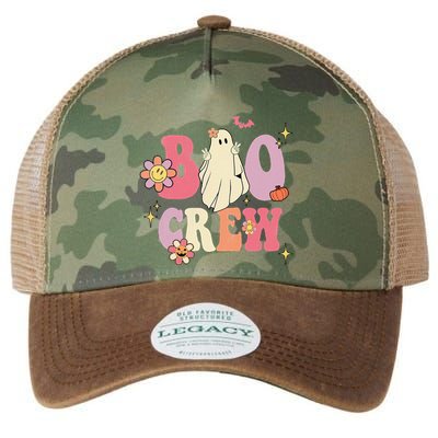 Halloween Ghosts with Retro Hippie Floral Vibes Legacy Tie Dye Trucker Hat