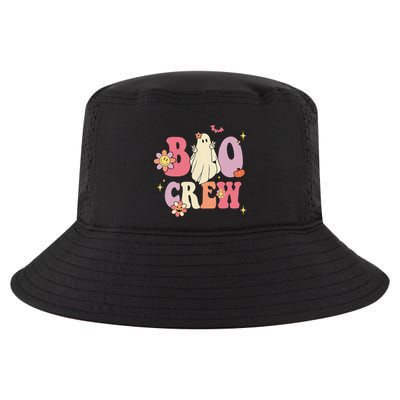 Halloween Ghosts with Retro Hippie Floral Vibes Cool Comfort Performance Bucket Hat