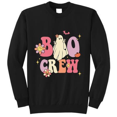 Halloween Ghosts with Retro Hippie Floral Vibes Sweatshirt