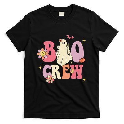 Halloween Ghosts with Retro Hippie Floral Vibes T-Shirt
