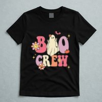 Halloween Ghosts with Retro Hippie Floral Vibes T-Shirt