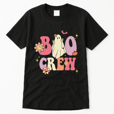 Halloween Ghosts with Retro Hippie Floral Vibes Tall T-Shirt