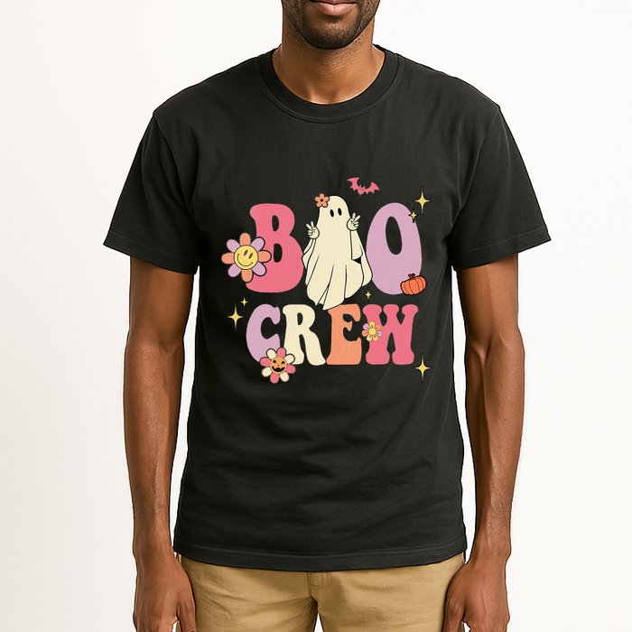 Halloween Ghosts with Retro Hippie Floral Vibes Tall T-Shirt