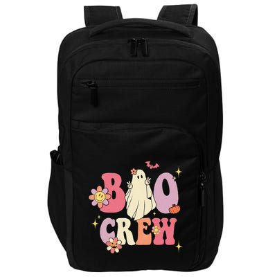 Halloween Ghosts with Retro Hippie Floral Vibes Impact Tech Backpack