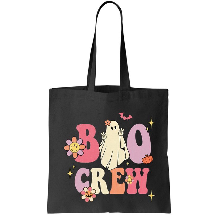 Halloween Ghosts with Retro Hippie Floral Vibes Bag