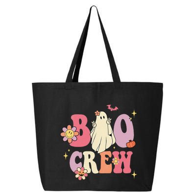 Halloween Ghosts with Retro Hippie Floral Vibes 25L Jumbo Tote