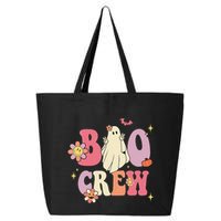 Halloween Ghosts with Retro Hippie Floral Vibes 25L Jumbo Tote