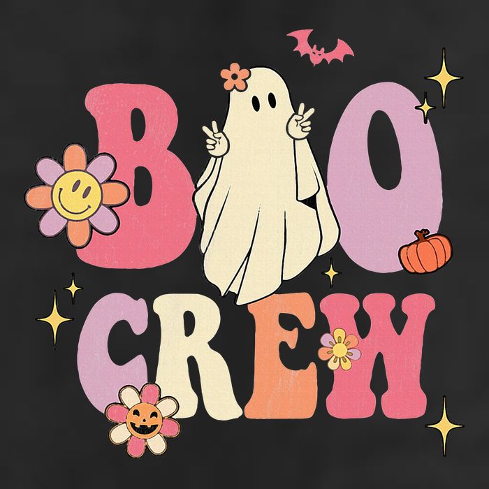 Halloween Ghosts with Retro Hippie Floral Vibes 25L Jumbo Tote