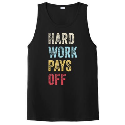 HWPO Gym Workout Motivational Quote Hard Work Pays Off PosiCharge Competitor Tank