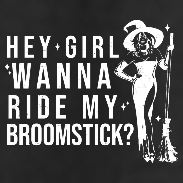 Hey Girl Wanna Ride My Broomstick Funny Witch 7 Panel Mesh Trucker Snapback Hat