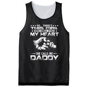 His Girl Who Kinda Stole My Heart She Calls Me Daddy Mesh Reversible Basketball Jersey Tank