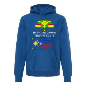 Hawaiian Grown With Filipino Roots Meaningful Gift Philippines Great Gift Premium Hoodie