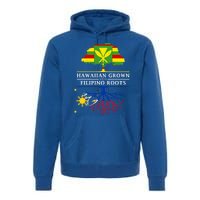 Hawaiian Grown With Filipino Roots Meaningful Gift Philippines Great Gift Premium Hoodie