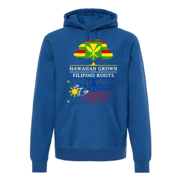 Hawaiian Grown With Filipino Roots Meaningful Gift Philippines Great Gift Premium Hoodie