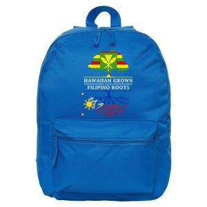 Hawaiian Grown With Filipino Roots Meaningful Gift Philippines Great Gift 16 in Basic Backpack